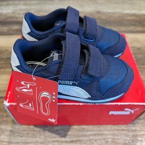 PUMA St Runner 2 Hook and Loop unisex-child Sneaker (8c)
